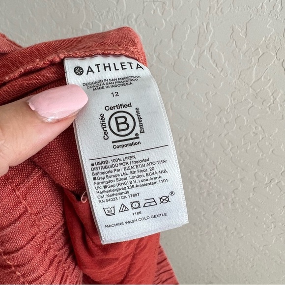 Athleta Women's Retreat Linen Jogger in Corral - Picture 7 of 8